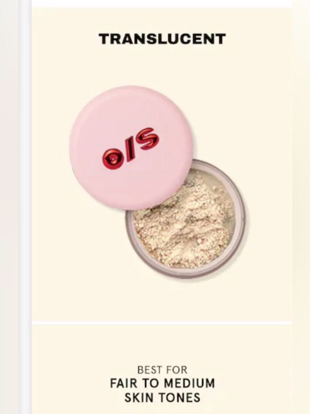 One Size Translucent Loose Setting Powder - Fair to Medium